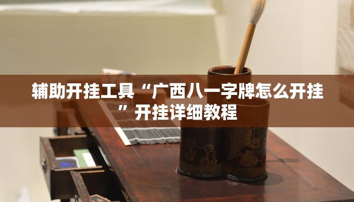 辅助开挂工具“广西八一字牌怎么开挂”开挂详细教程