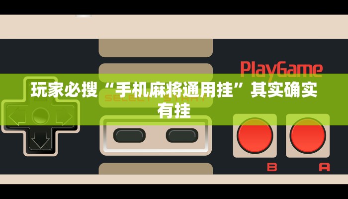 玩家必搜“手机麻将通用挂”其实确实有挂