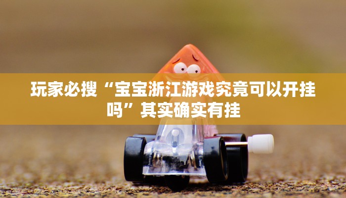 玩家必搜“宝宝浙江游戏究竟可以开挂吗”其实确实有挂