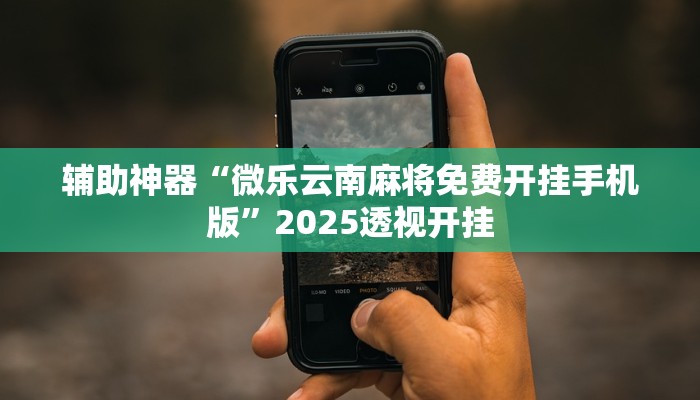辅助神器“微乐云南麻将免费开挂手机版”2025透视开挂