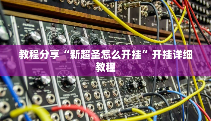 教程分享“新超圣怎么开挂”开挂详细教程