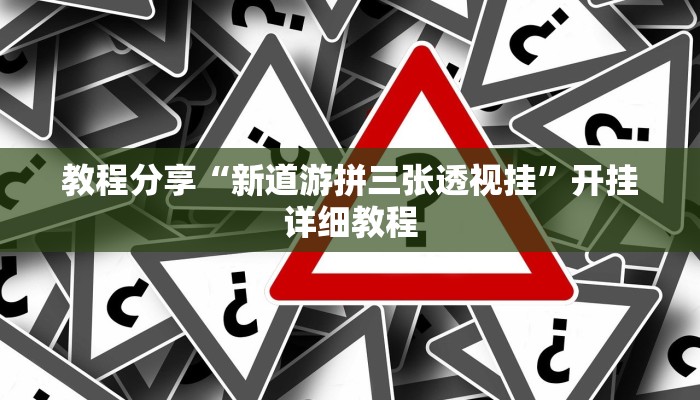 教程分享“新道游拼三张透视挂”开挂详细教程