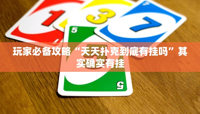 玩家必备攻略“天天扑克到底有挂吗”其实确实有挂