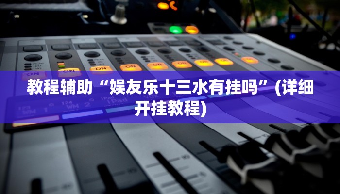 教程辅助“娱友乐十三水有挂吗”(详细开挂教程)