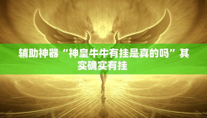 辅助神器“神皇牛牛有挂是真的吗”其实确实有挂 
